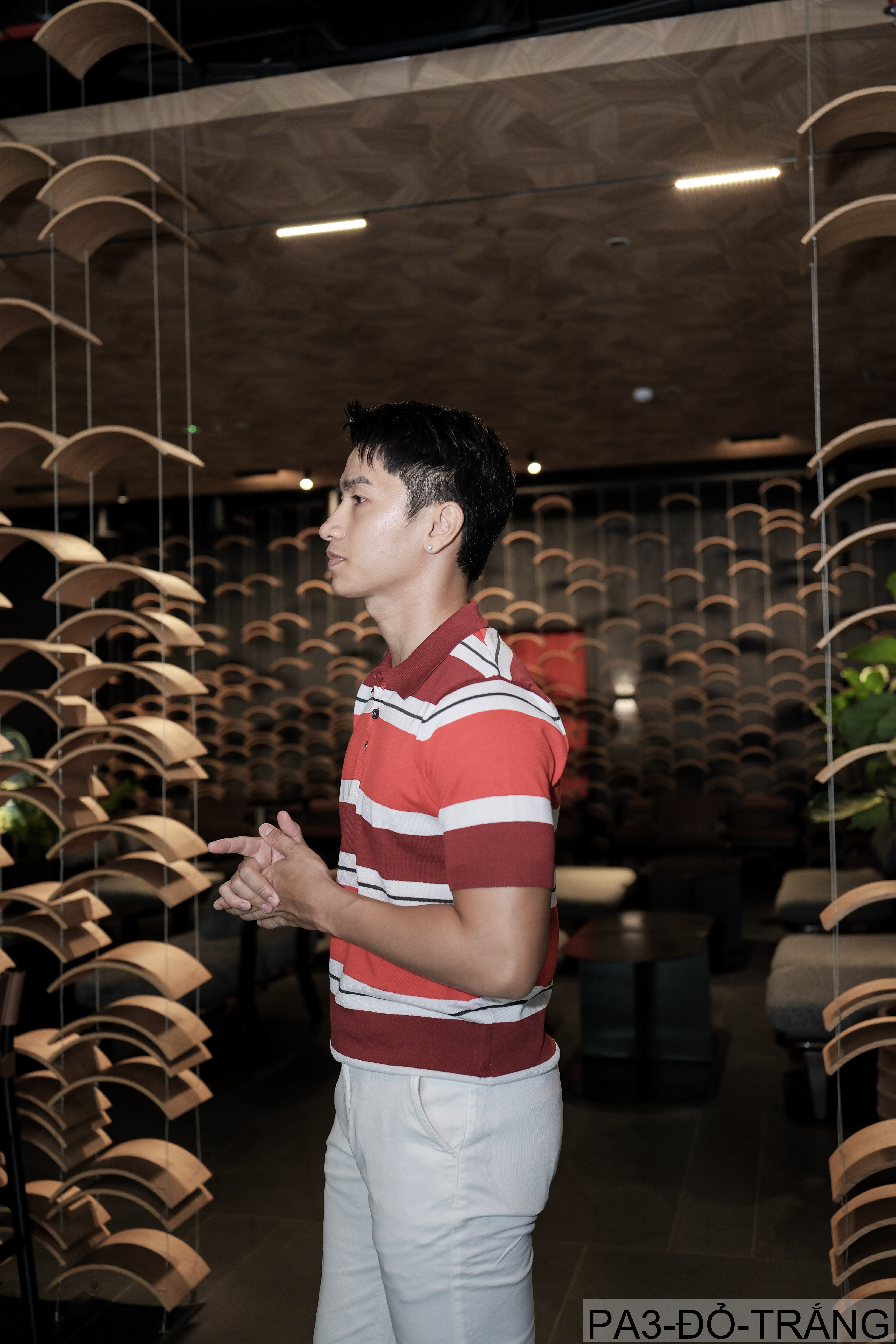 PA3 - Áo Polo Nam Tay Ngắn Cổ Cài Nút Sọc Ngang Phong Cách Hàn Quốc Mùa Hè_thumbnail_3