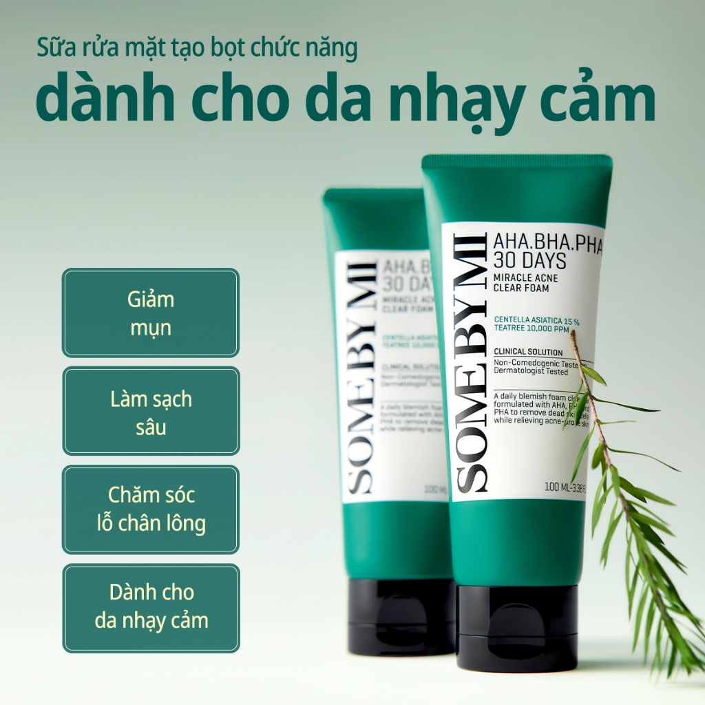 [SOME BY MI] Sữa rửa mặt cho da dầu mụn Some By Mi AHA-BHA-PHA 30 Days Miracle 100ml_thumbnail_3