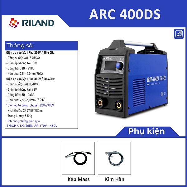 Máy hàn que ARC 400DS- RILAND