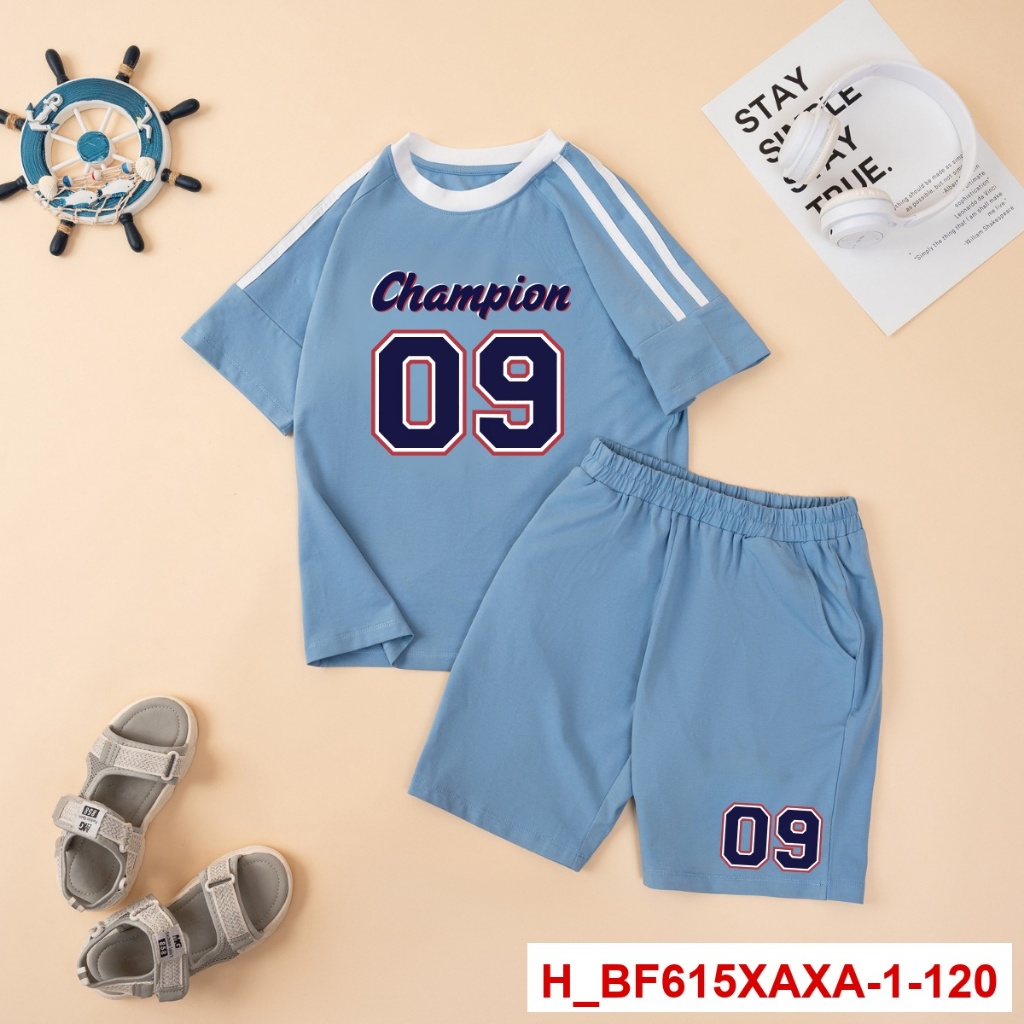 [XẢ KHO] Set bộ thun phối bé trai, bé gái lẻ size size từ 15-40kg - Loza Kids XABF01_thumbnail_57