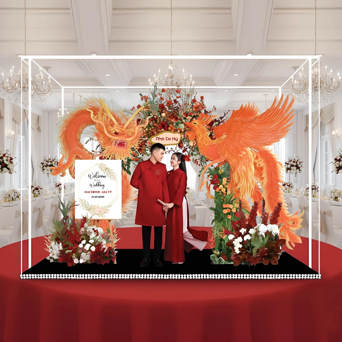 Standee Đám Cưới – Mô Hình Mica 3D Trang Trí, In Ảnh Theo Yêu Cầu, Quà Cưới Decor (Tặng Hộp+ Túi) - Size tính theo chiều ngang_thumbnail_24