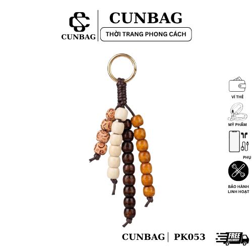 Móc Khoá Hạt Gỗ Vintage Phong Cách Boho Cá Tính Treo Túi Xách Balo PK053