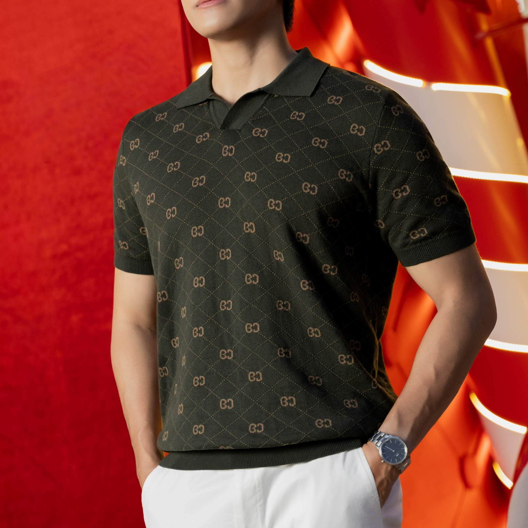 Áo Polo Nam Dệt Kim By Cotton Monogram_thumbnail_10