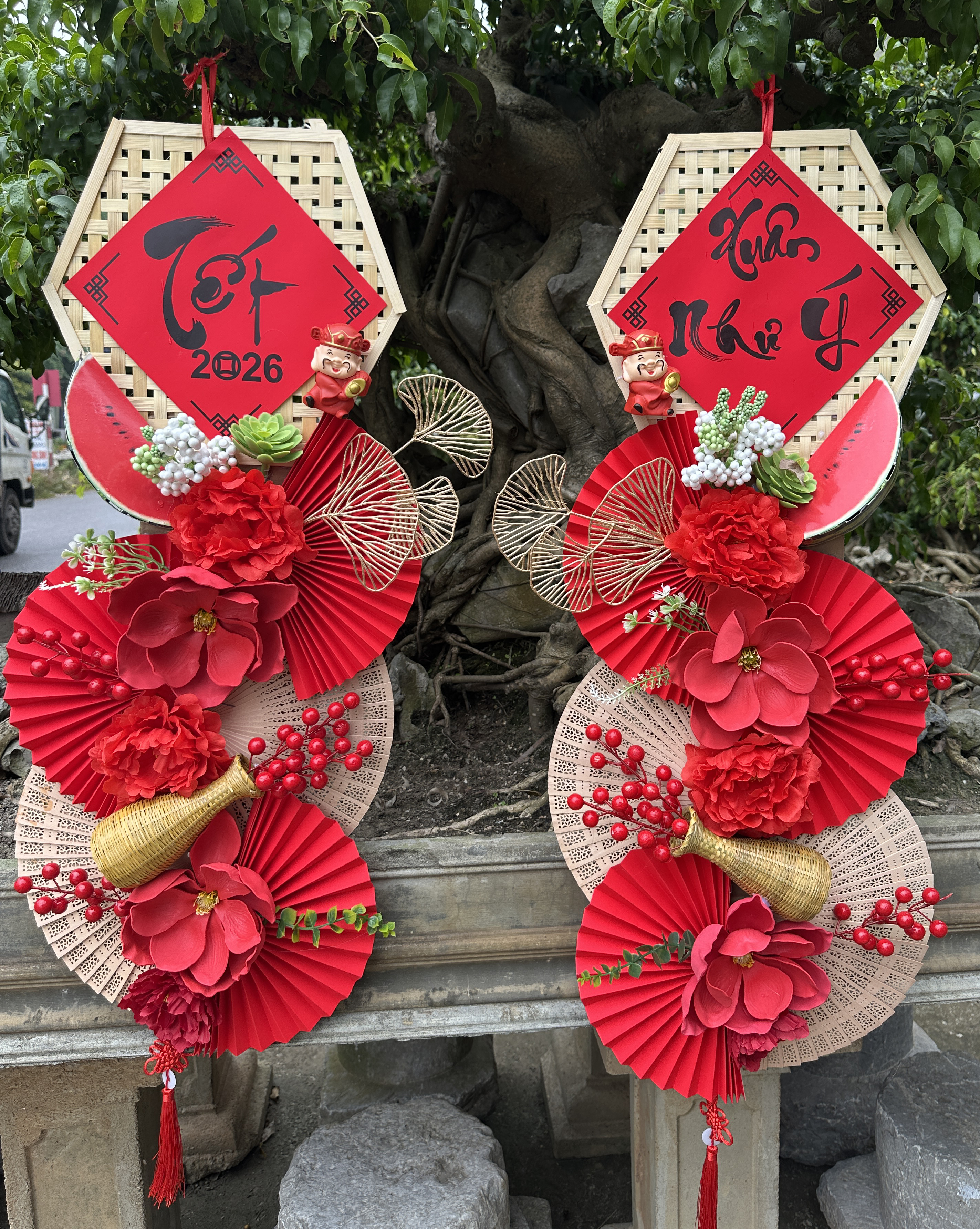 Bộ câu đối xuân Tết 2026 đỏ_thumbnail_2