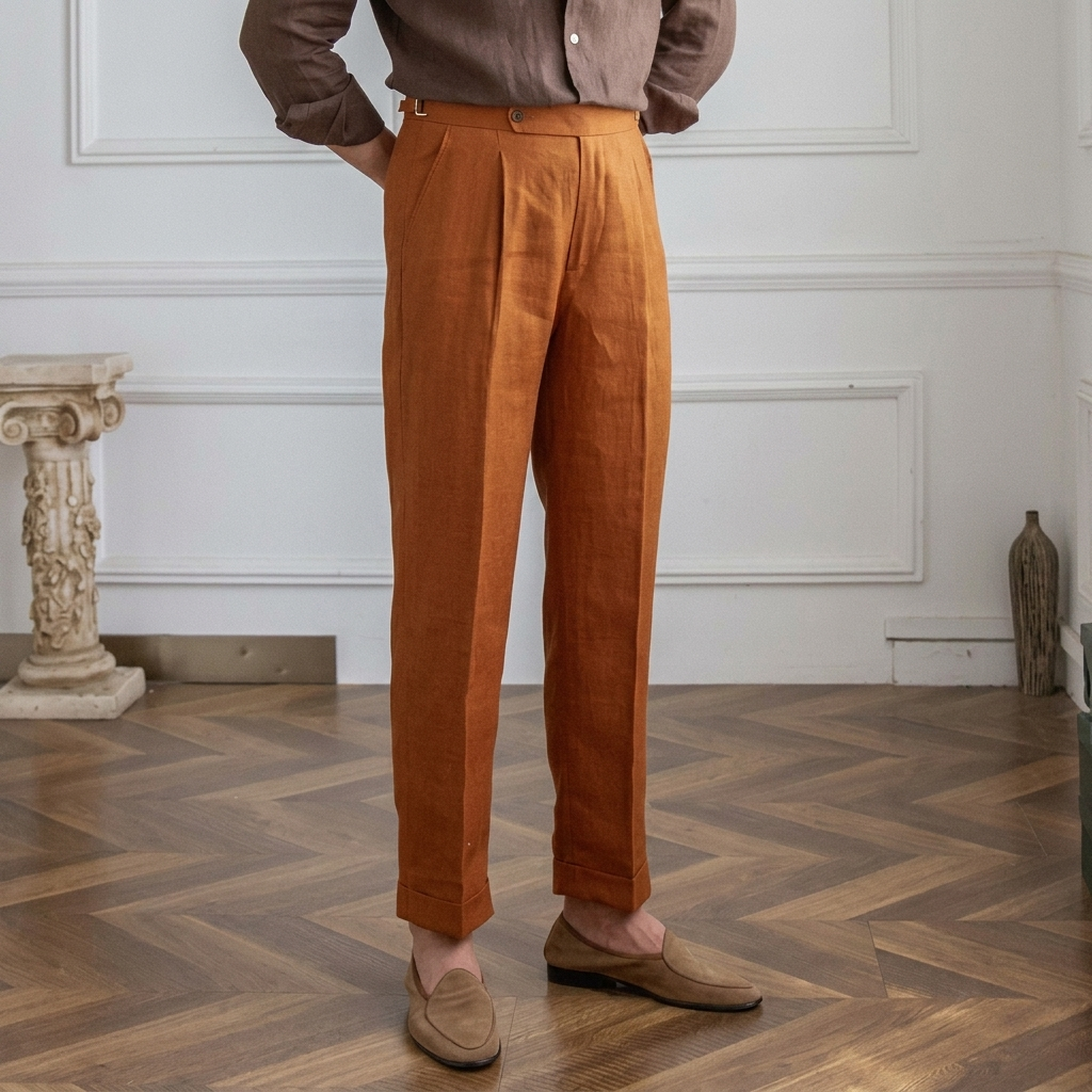 Sidetab Linen Trousers Season 1_thumbnail_1
