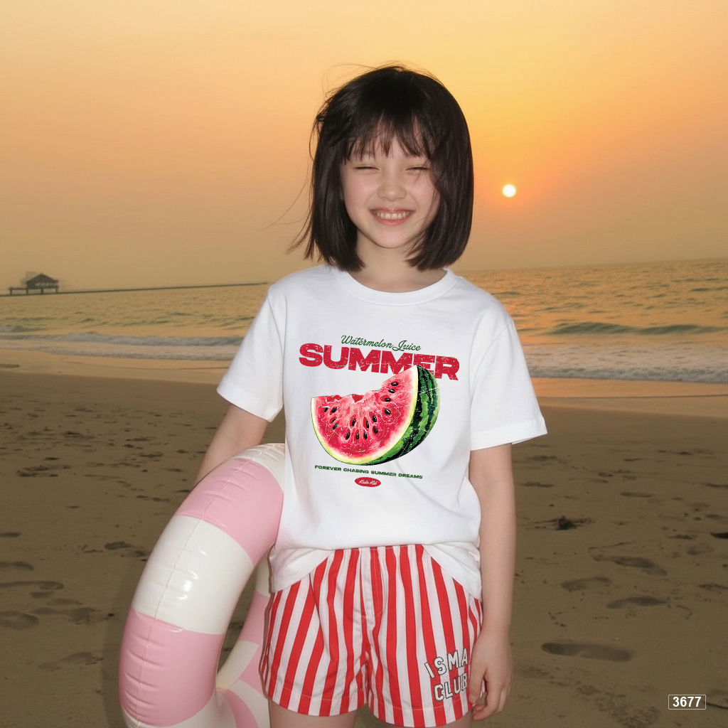 Áo thun bé trai bé gái dưa hấu mùa hè Kado 3677_thumbnail_3