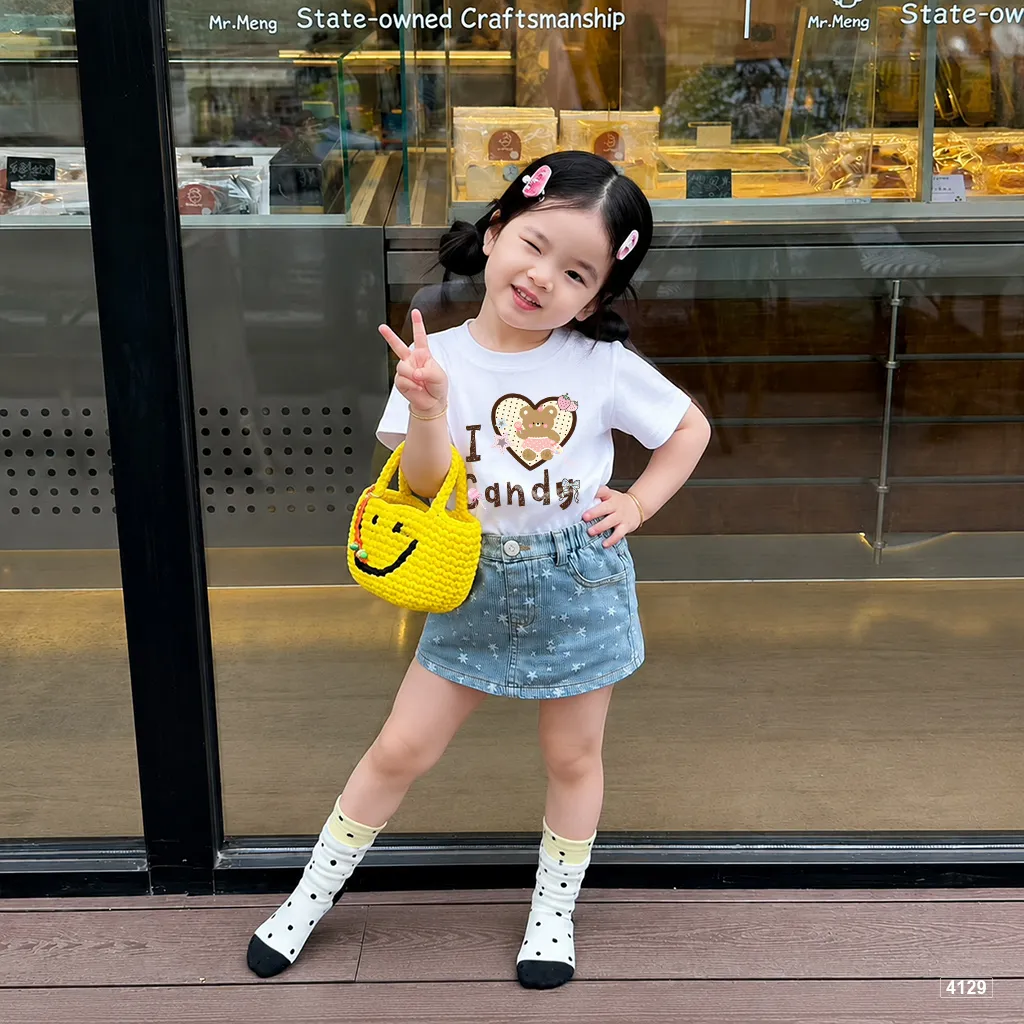 Áo thun bé gái I love candy Kado 4129_thumbnail_4