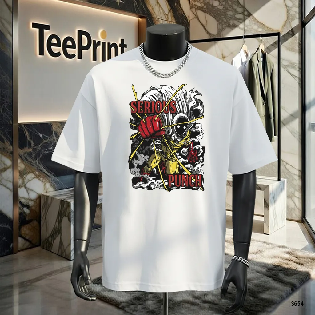 Áo thun nam form rộng chất thoáng mát One Punch TeePrint 3654