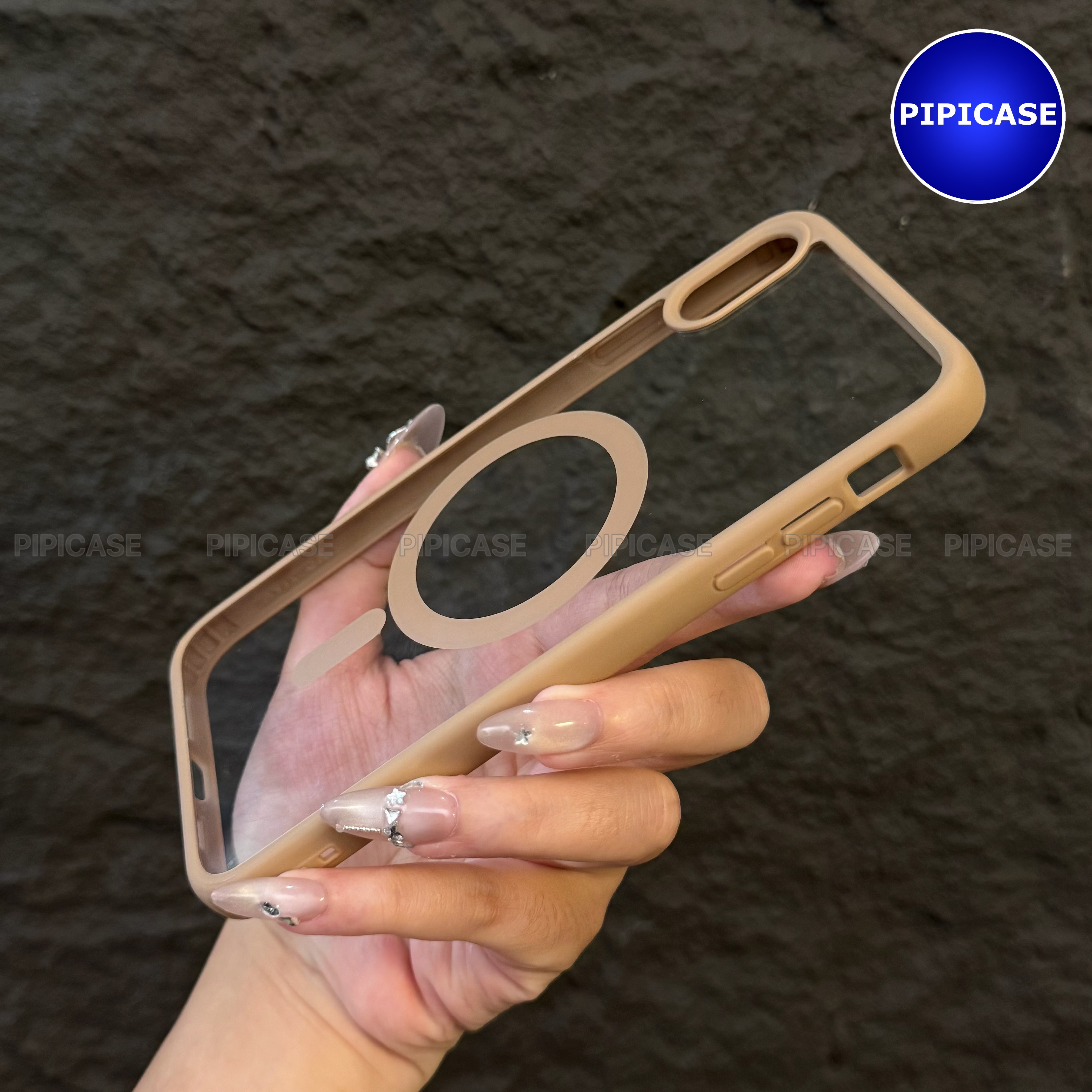 Ốp Lưng iPhone XS Max - Chic - Nâu Nhạt_thumbnail_3