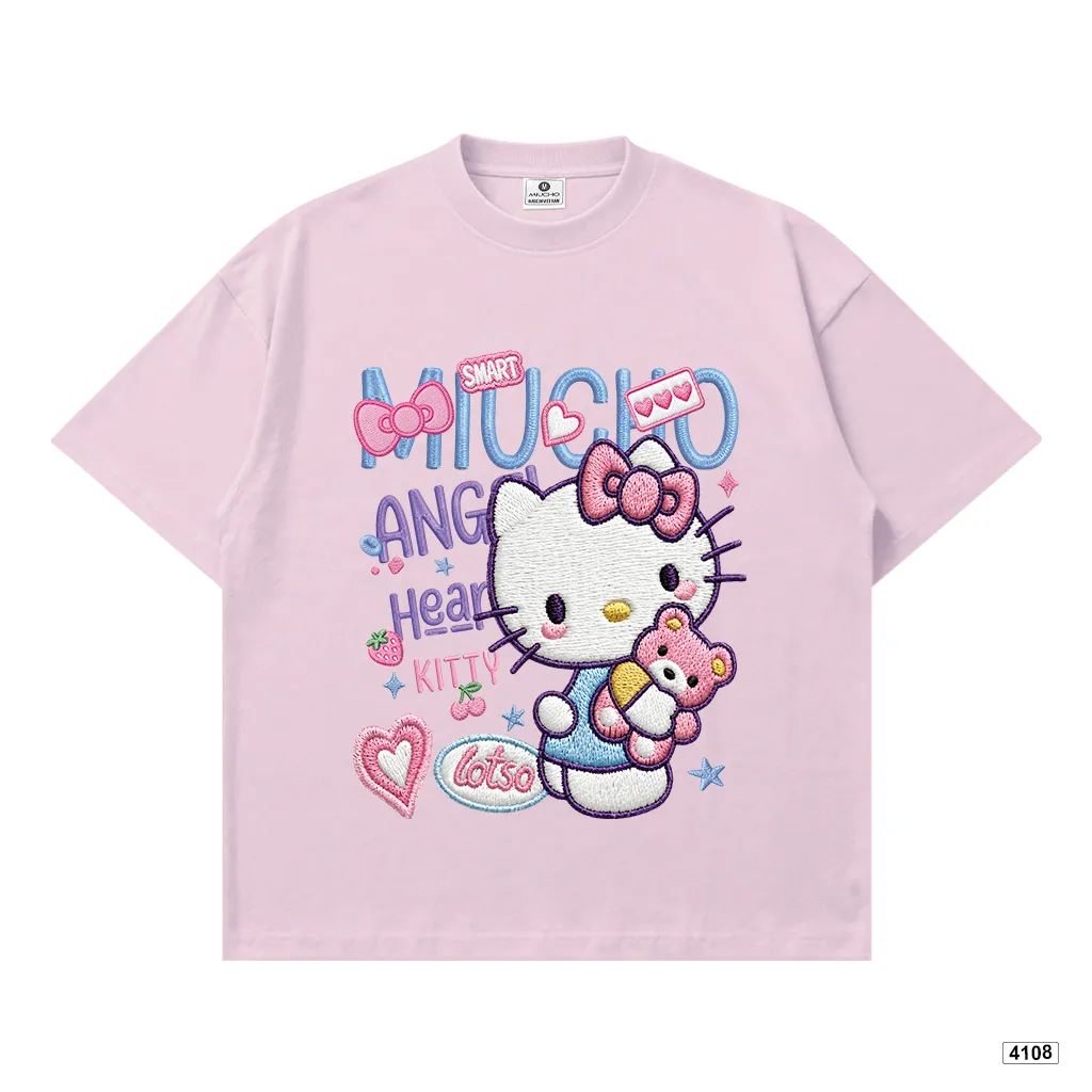 Áo thun nữ form boxy Mèo con đáng yêu Miucho 4108_thumbnail_9