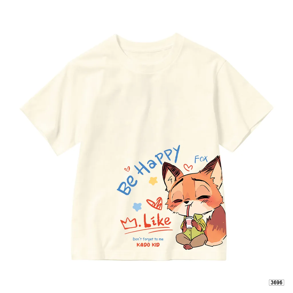 Áo thun bé trai bé gái form rộng hoạt hình Cáo Kado 3696_thumbnail_9