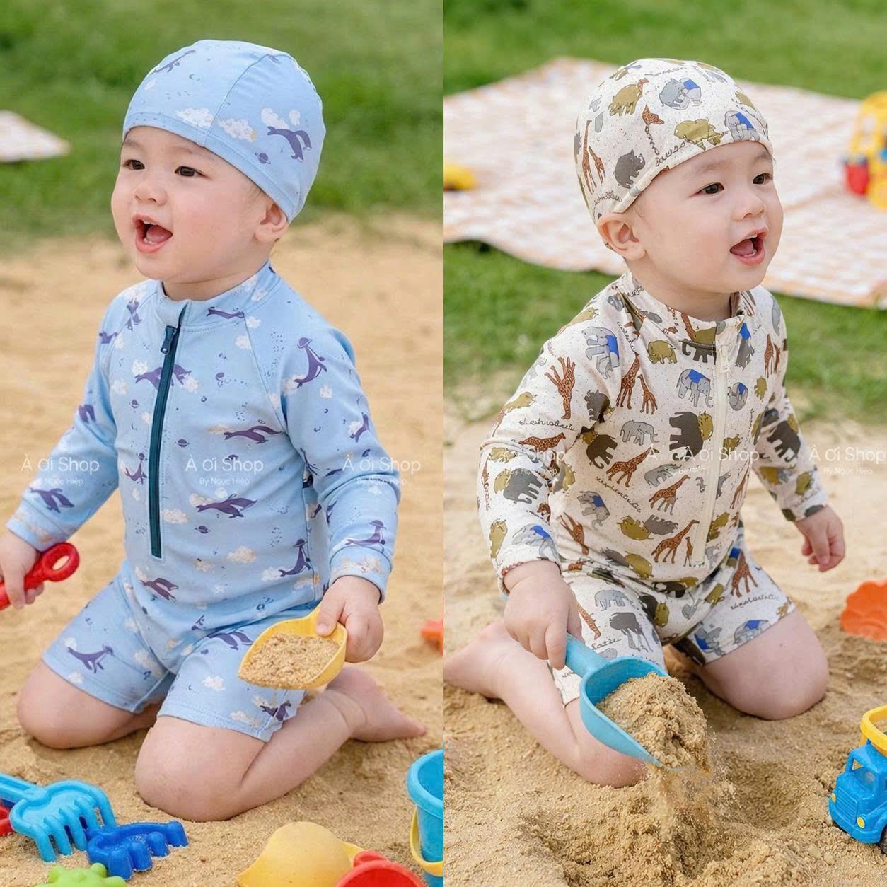 A24 COMBO 2 BỘ ĐỒ BƠI ĐỘNG VẬT CHO BÉ- A207.6