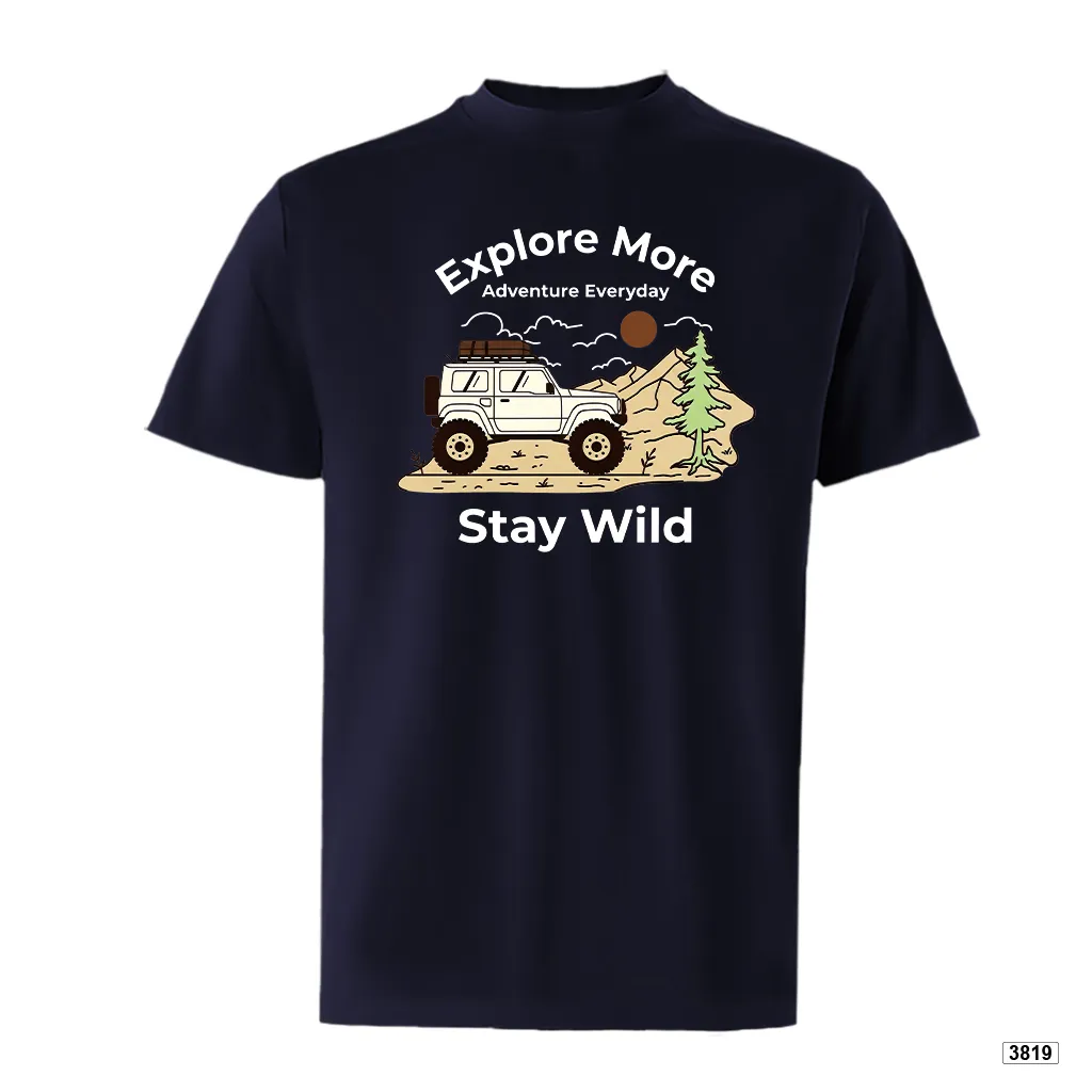 Áo thun nam form rộng thể thao Stay Wild TeePrint 3819_thumbnail_11