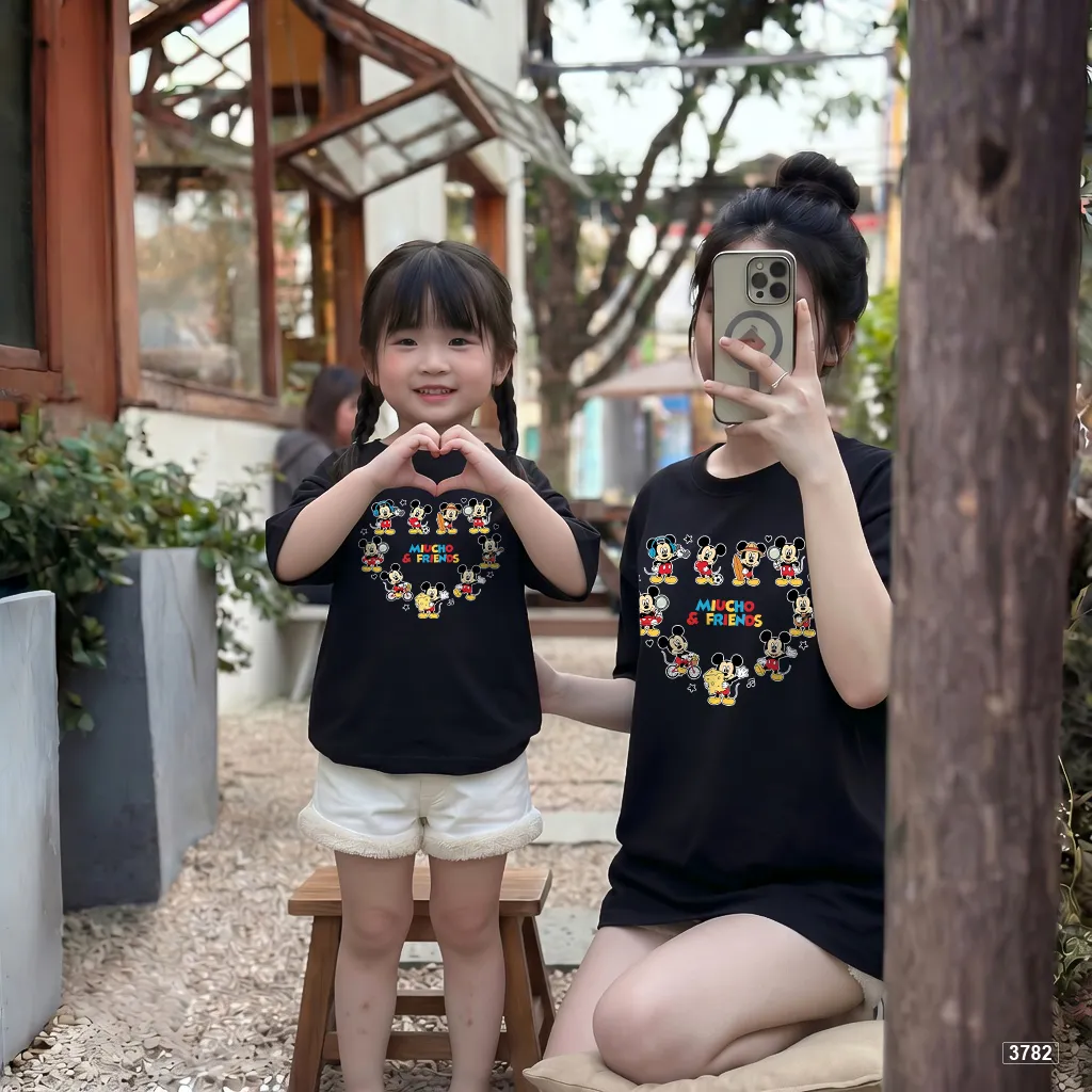 Áo thun gia đình mẹ và bé Mickey Friends đáng yêu Kado 3782_thumbnail_2