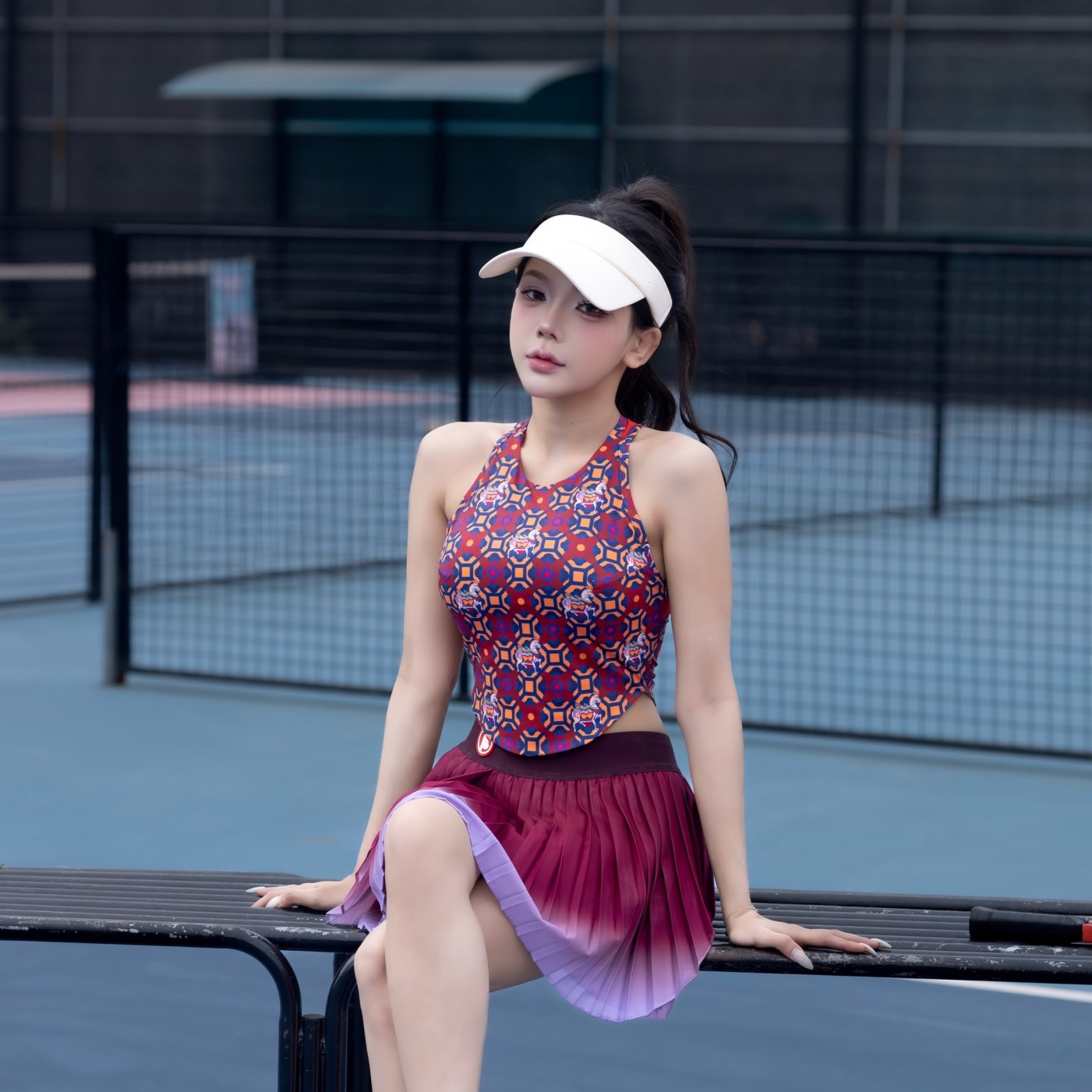 Chân Váy Lưới Ombre