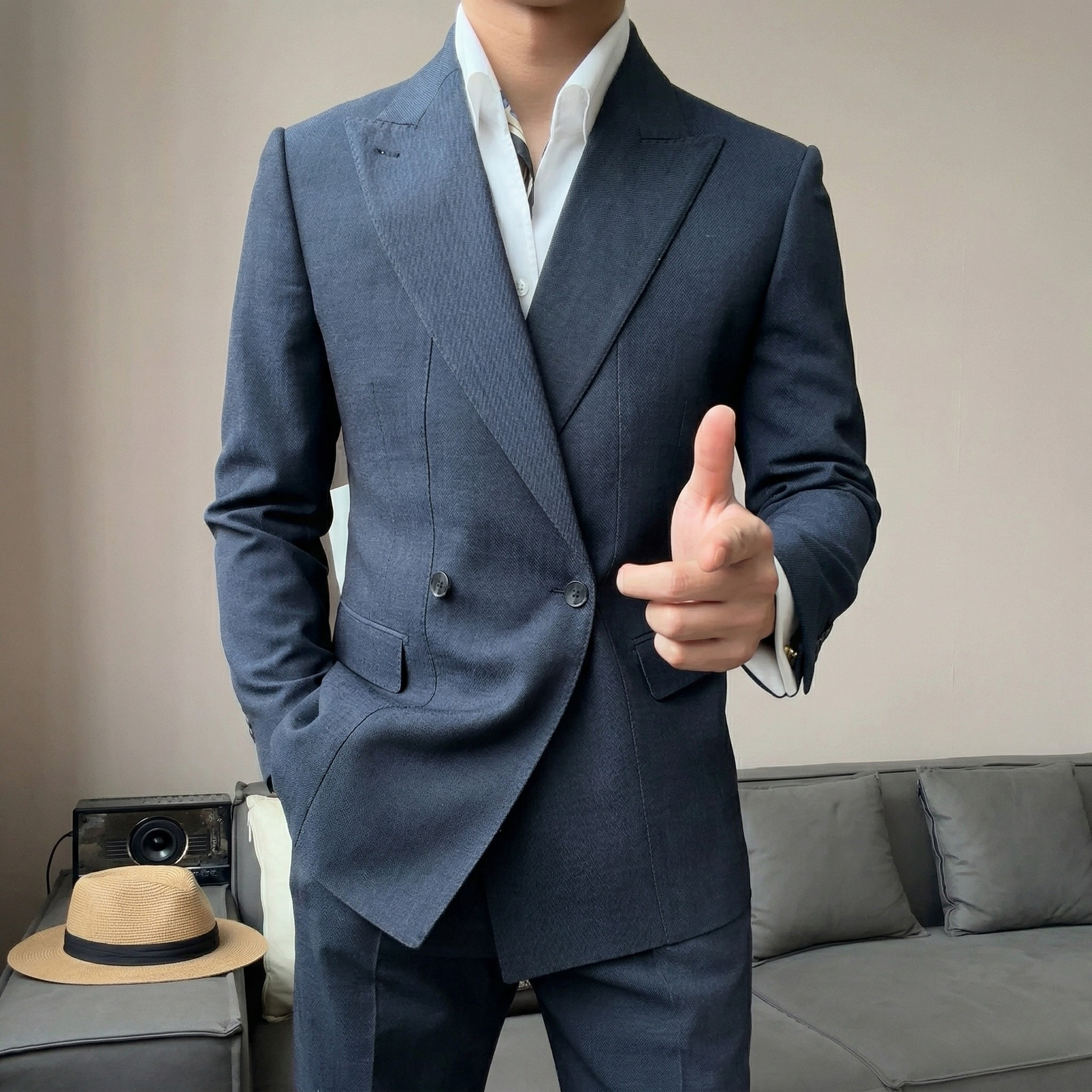 Bộ Suit Trieste Vạt Chéo