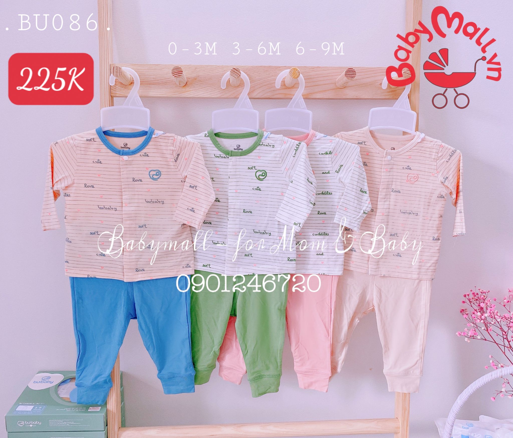 Bộ cài giữa kẻ chữ Bambus BU