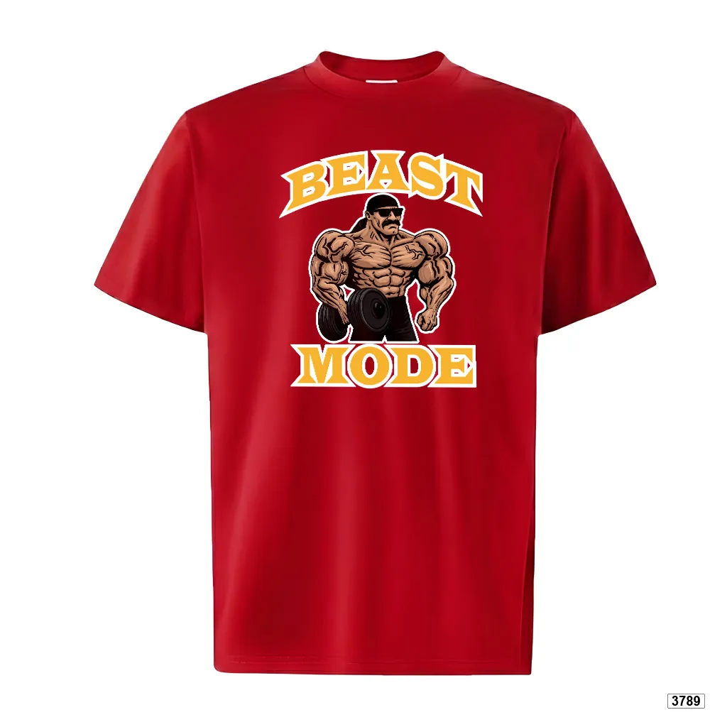 Áo thun unisex Beast Mode classic sporty form rộng cá tính TeePrint 3789_thumbnail_10
