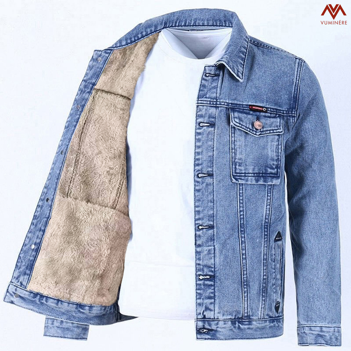 Áo khoác lót lông Jacket Jeans nam ( AZ1 )