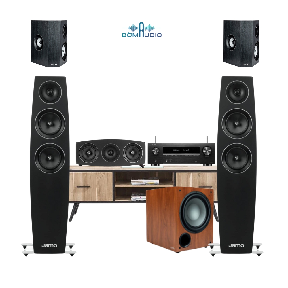 Combo Amply DENON AVR X1700H + Loa Cột JAMO C95 II + Loa Center JAMO C9 CEN II + Loa Surround JAMO C9 SUB II + Loa SUB JAMO C910 - B76_thumbnail_2