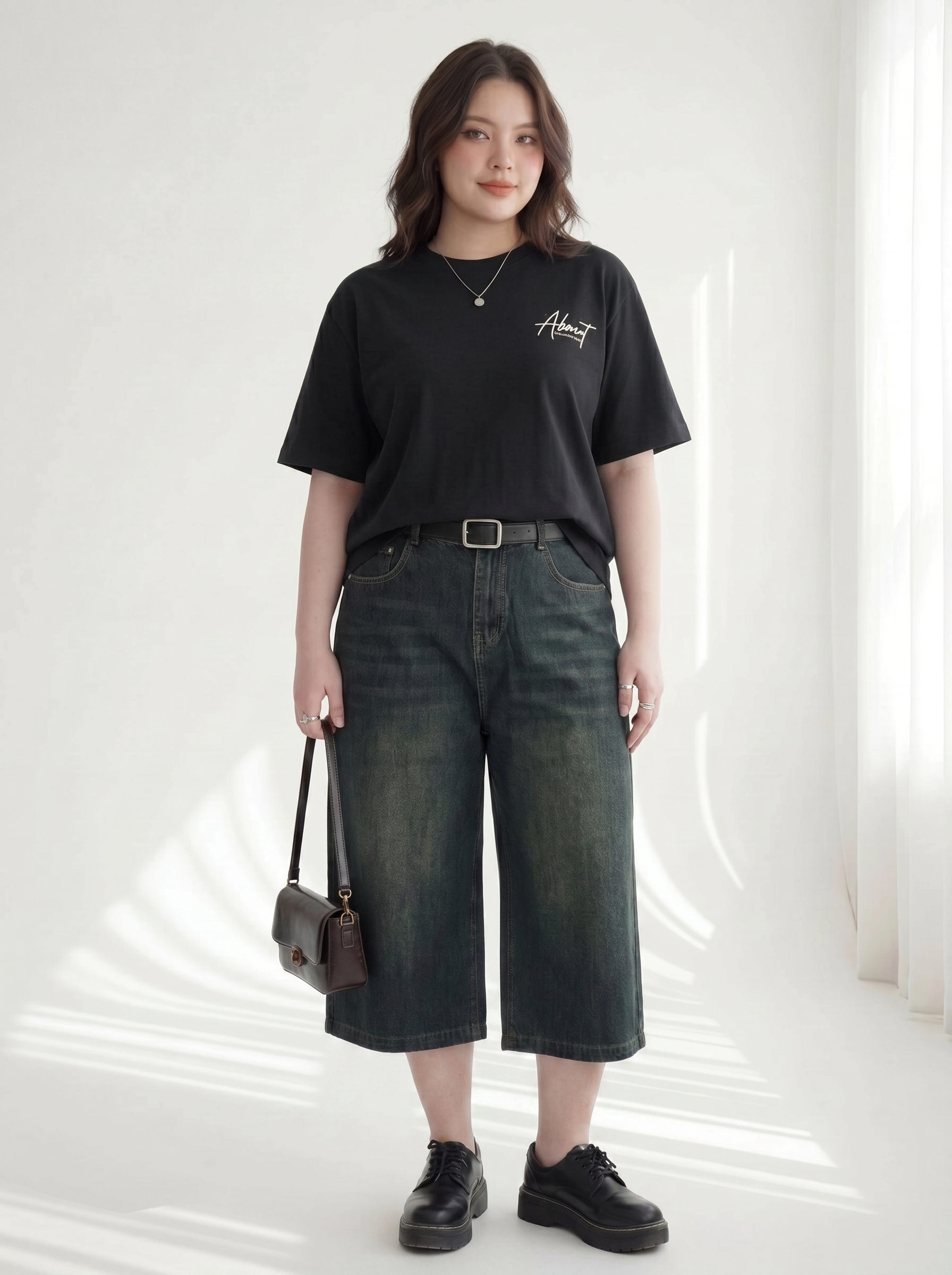 BIGSIZE NỮ - Áo thun form rộng in hồ điệp dành cho nàng béo 55-95kg V-AK102-5