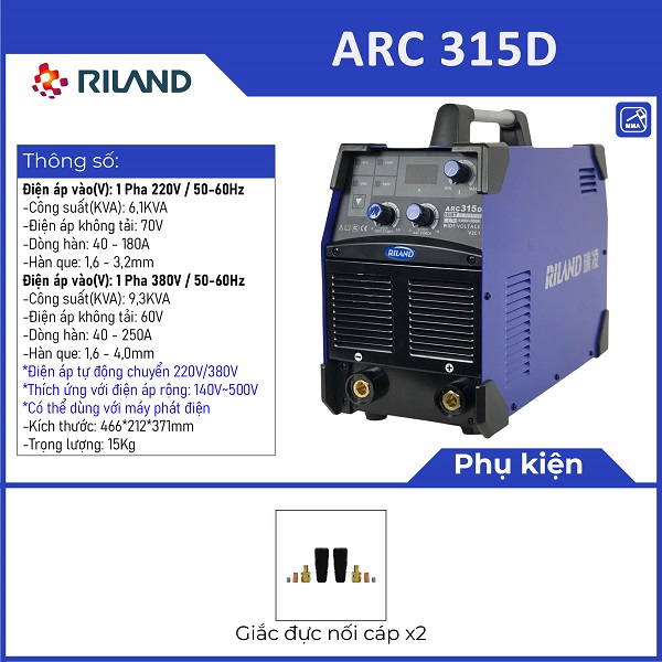 Máy hàn que ARC 315D- RILAND