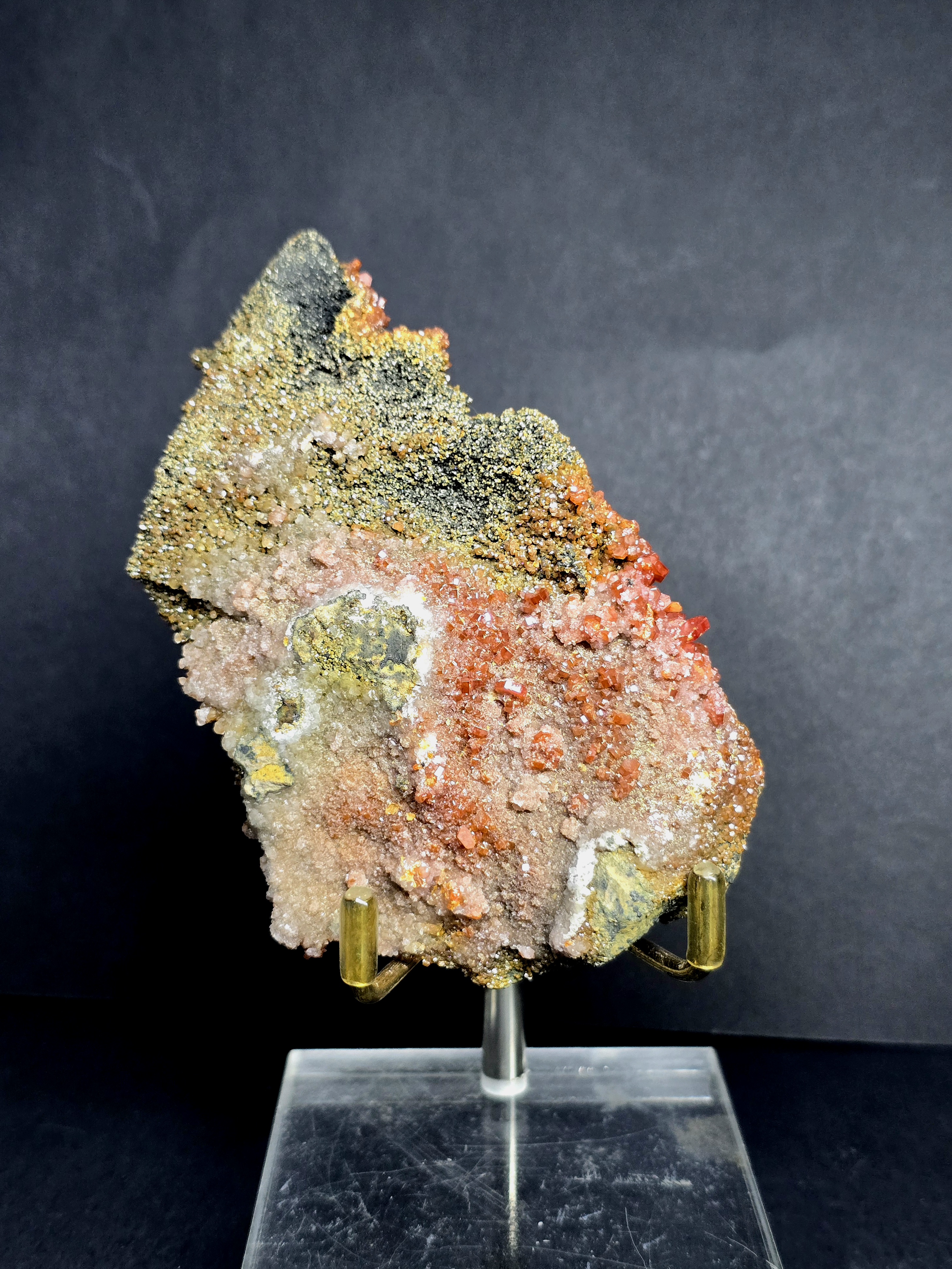 [PRE] Vanadinite từ ACF, Mibladen, Morocco (Kèm Đế Trưng Bày)_thumbnail_4