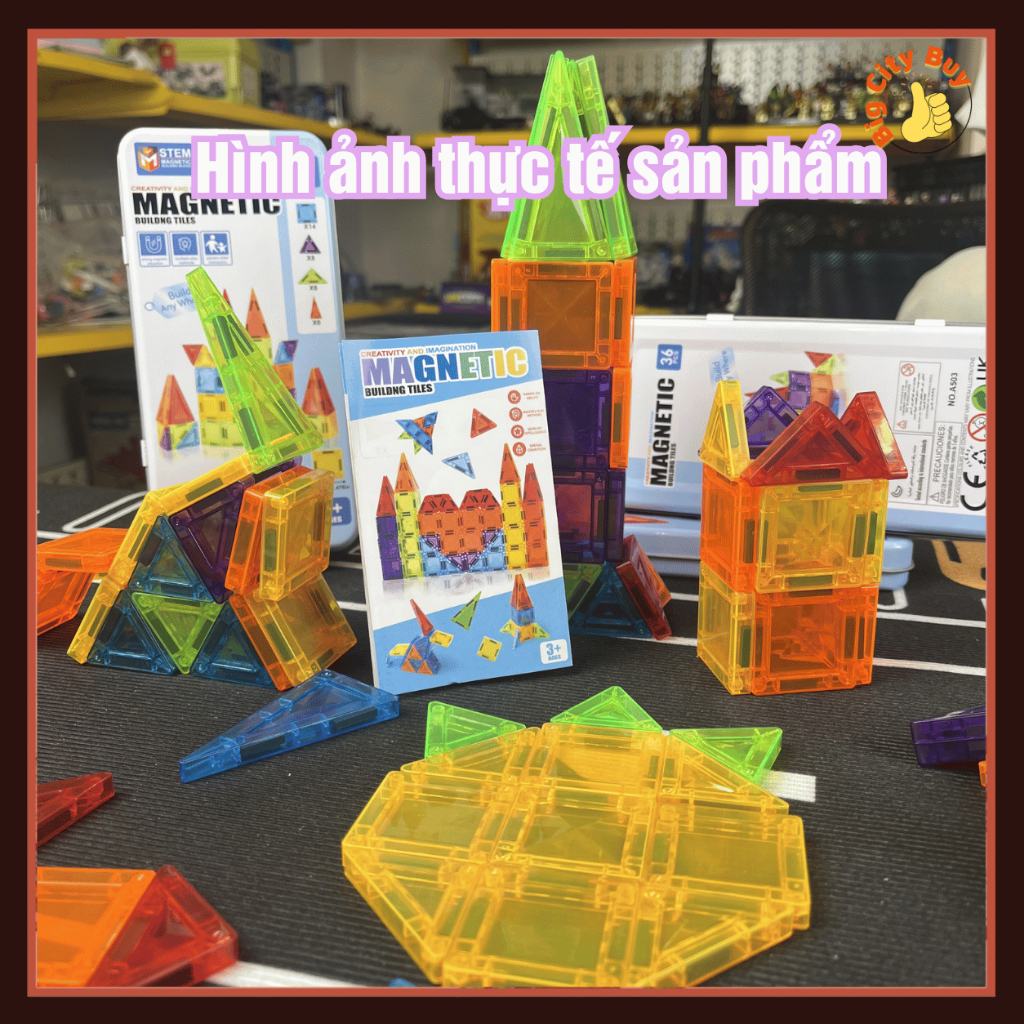 Bộ Ghép Hình Nam Châm Magnetic Lấp Lánh 36 Chi Tiết Xếp Hình Lắp Ráp Phát Triển Tư Duy Cho Bé BigcityBuy 344BGH_thumbnail_7