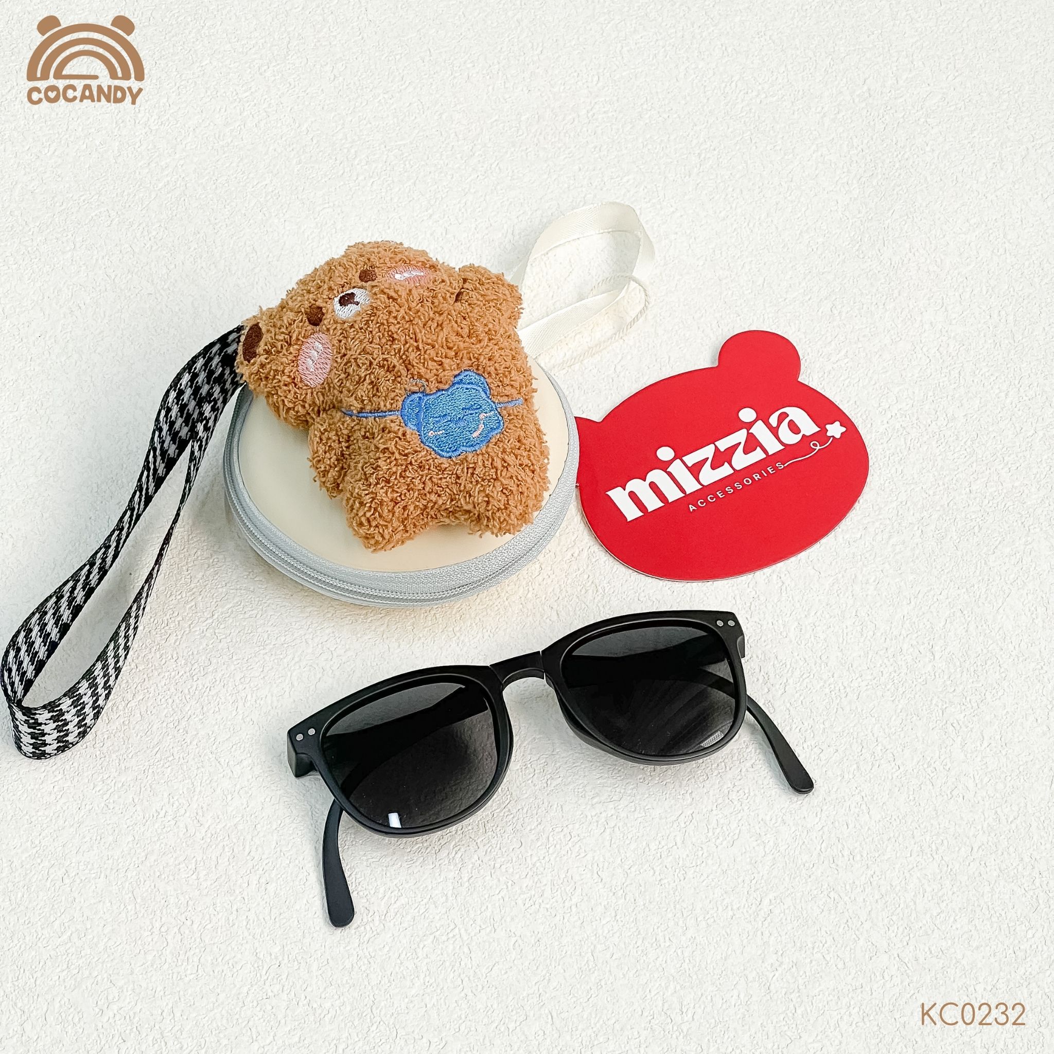 Kính nhập ĐEN gập mắt ĐEN MIZZIA