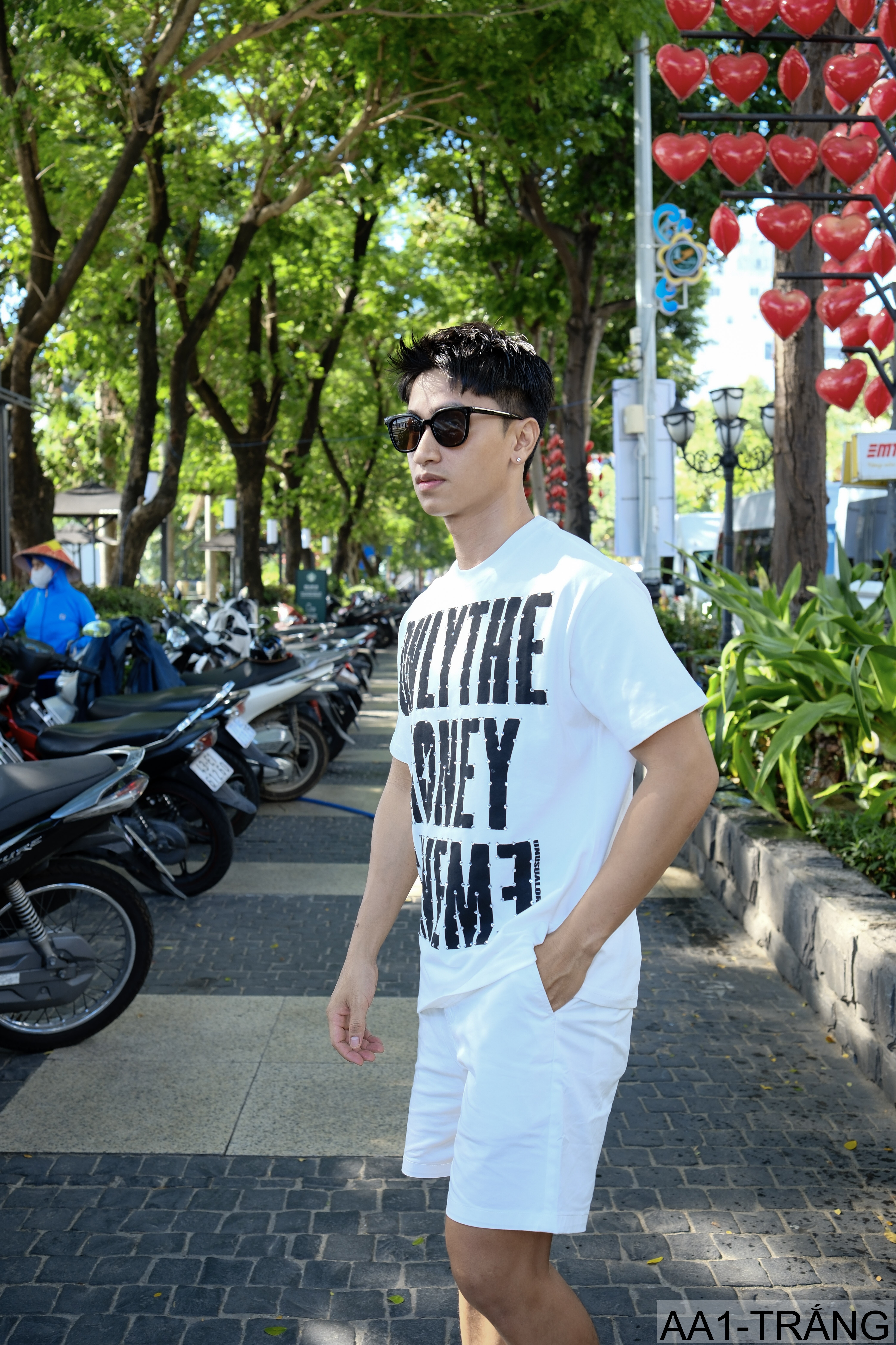 AA1 - Áo thun nam cổ tròn in chữ retro phong cách streetwear, cotton , dáng vừa vặn, 4 màu thời thượng_thumbnail_14