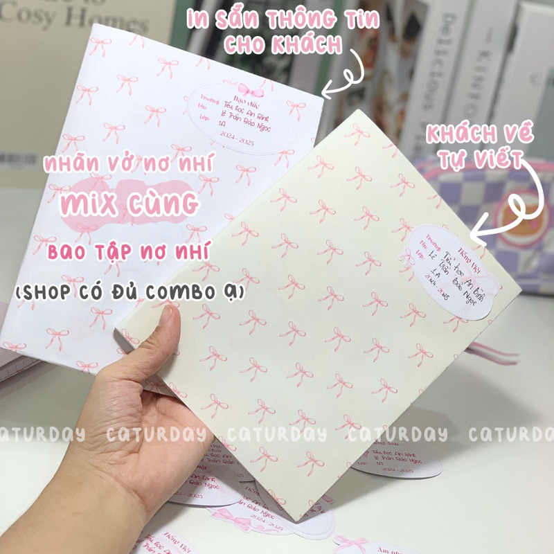Giấy bao tập NƠ NHÍ Pastel Dễ Thương_thumbnail_2