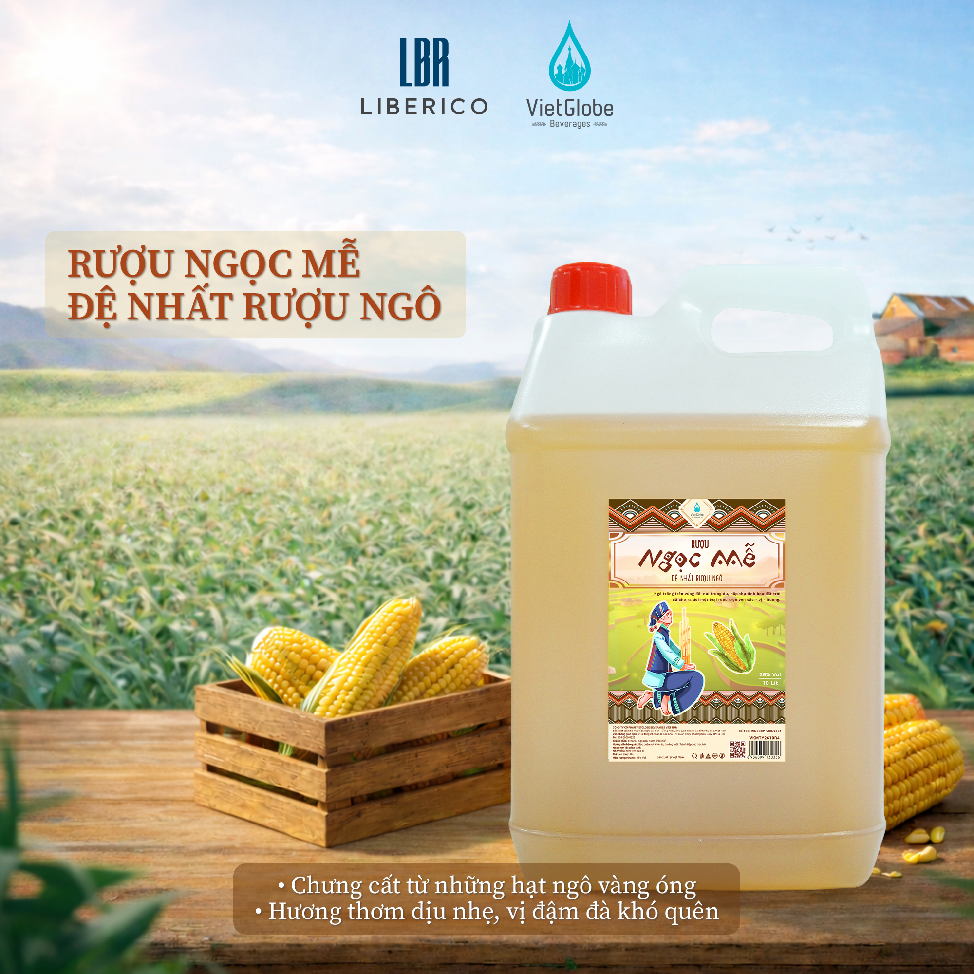 Rượu Ngọc Mễ 26% Vol - can 10L_thumbnail_1