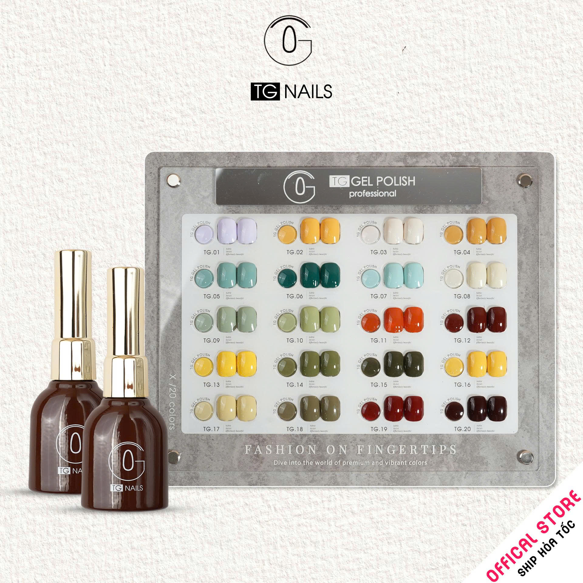  Combo 20 màu Xanh TG Nails kèm bảng màu_thumbnail_1