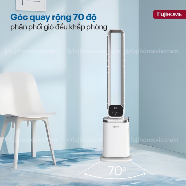 Quạt không cánh tích hợp lọc không khí cao cấp HEPA và Ion Fujihome BF-05R-HEPA ._thumbnail_8