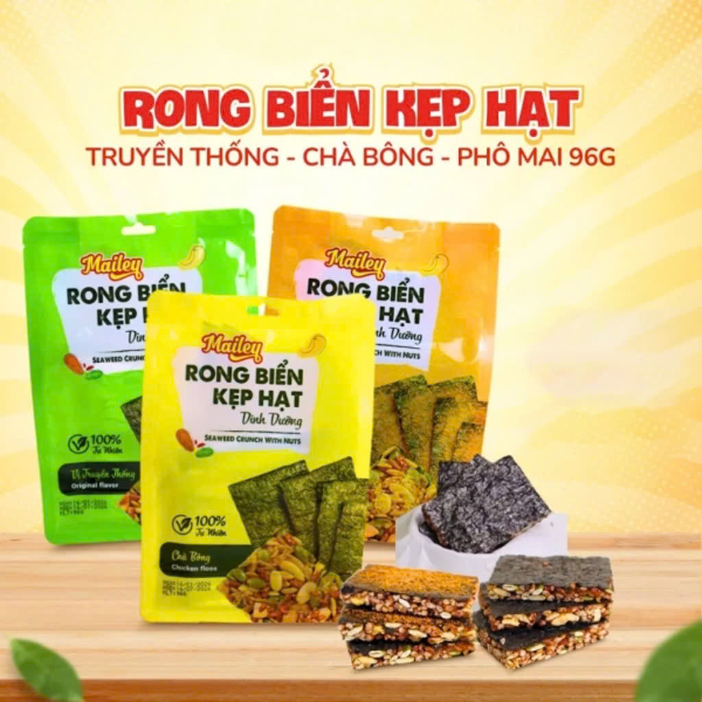 Combo 3 Gói Rong Biển Kẹp Hạt