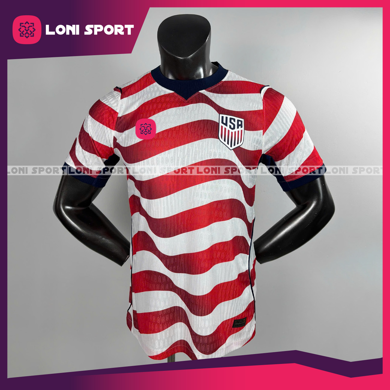 Áo Mỹ sân nhà trắng đỏ World Cup 2026 - SF