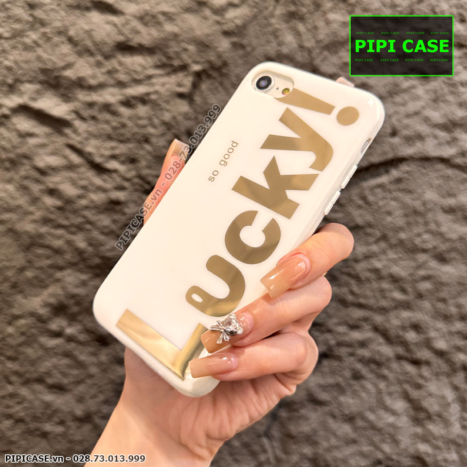 Ốp Lưng iPhone 7 / 8 - Lucky - Trắng