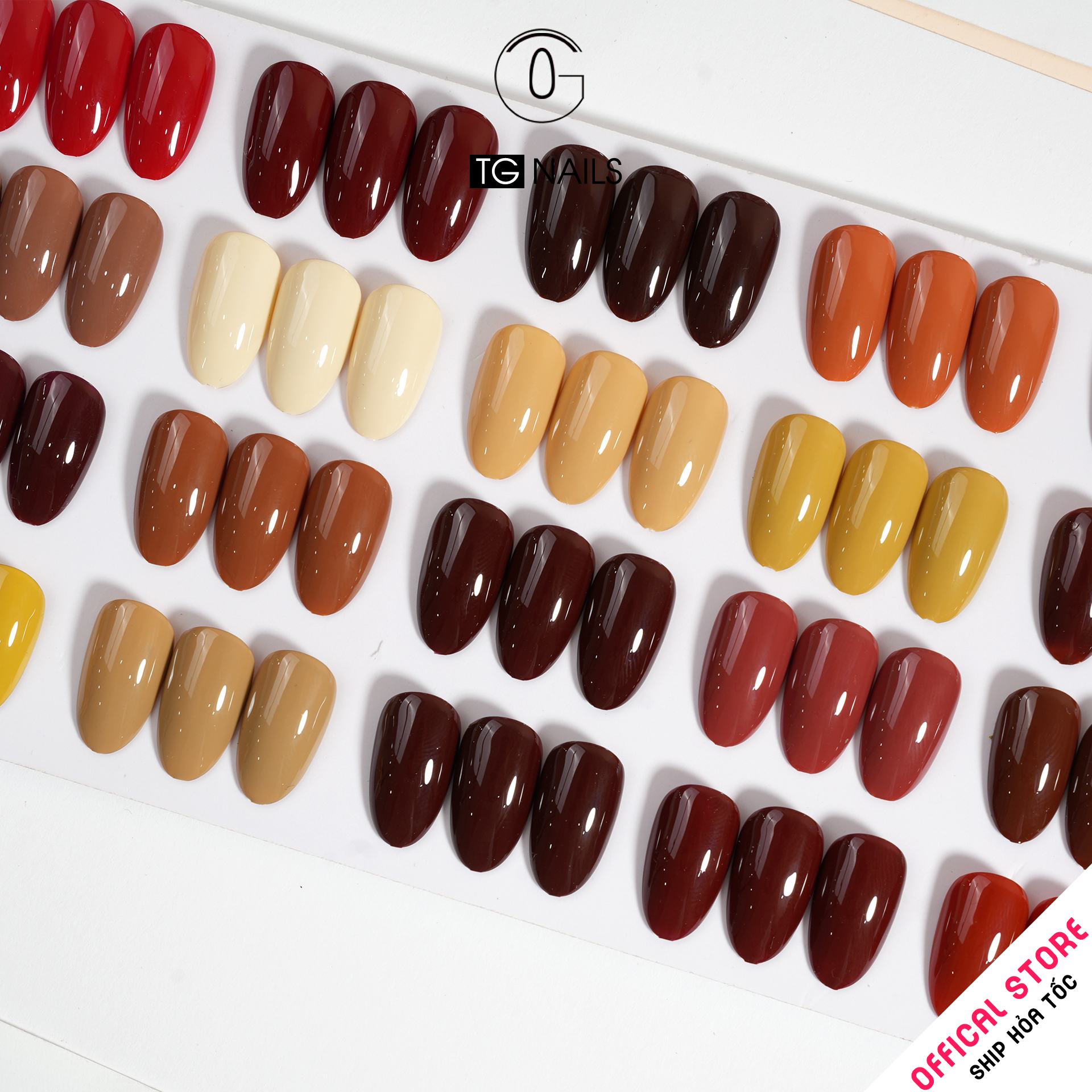 ComBo 20 màu Nâu TG Nails kèm bảng màu_thumbnail_2