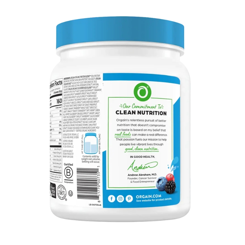 Orgain Organic Protein & Superfoods, 1.12 Lbs (10 Servings)_thumbnail_1