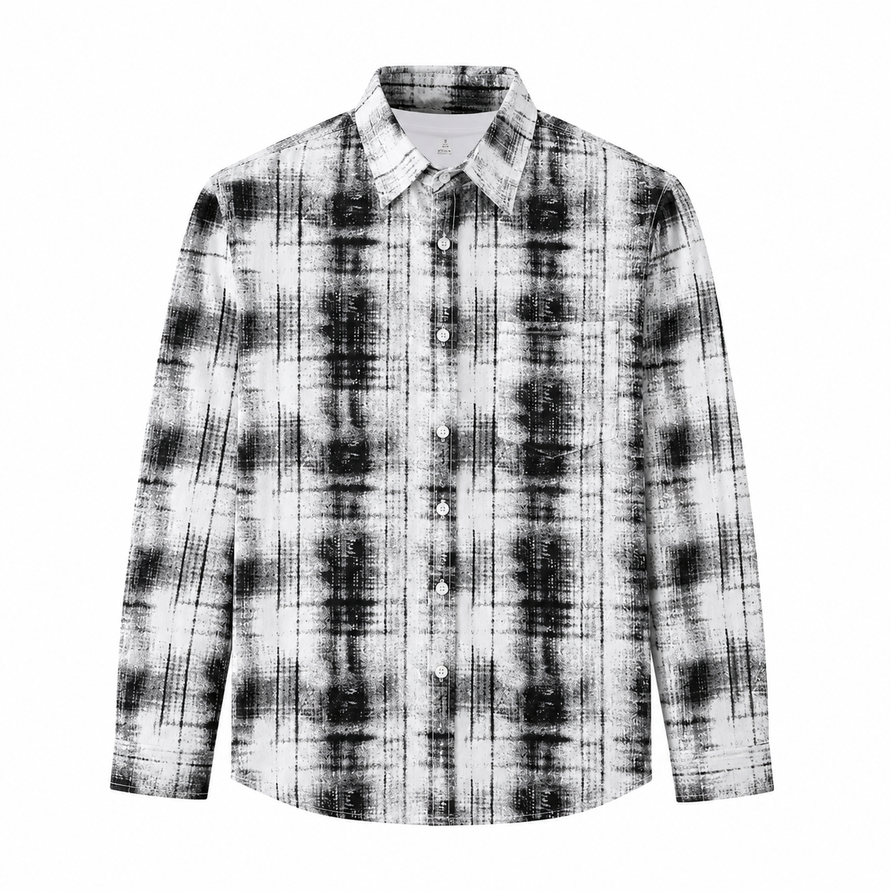 SA4 - Áo sơ mi nam dài tay phong cách Nhật, họa tiết , chất cotton mềm mại, dáng rộng thoải mái