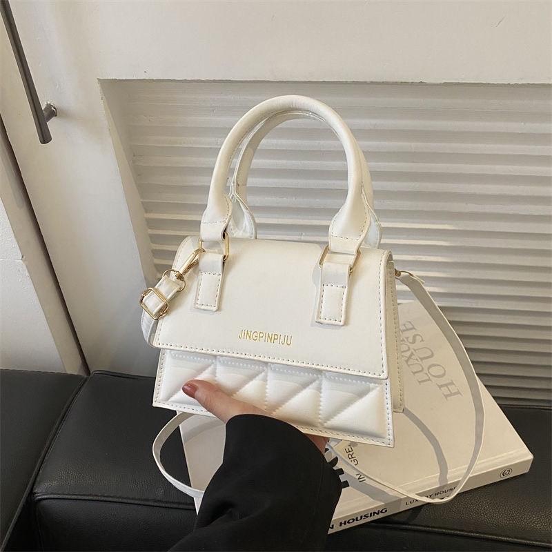 Túi Xách Nữ Hai Quai Nắp Vuông Dây Phối Da Thời Trang Đeo Chéo Đeo Vai Cầm Tay Hình Cây Nấm Bag CUN388