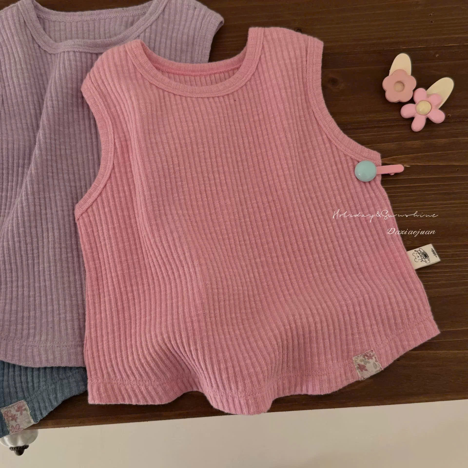 DX26 - Áo thun sát nách đơn sắc 4 màu hãng DXJ (sz 90-140)_thumbnail_2