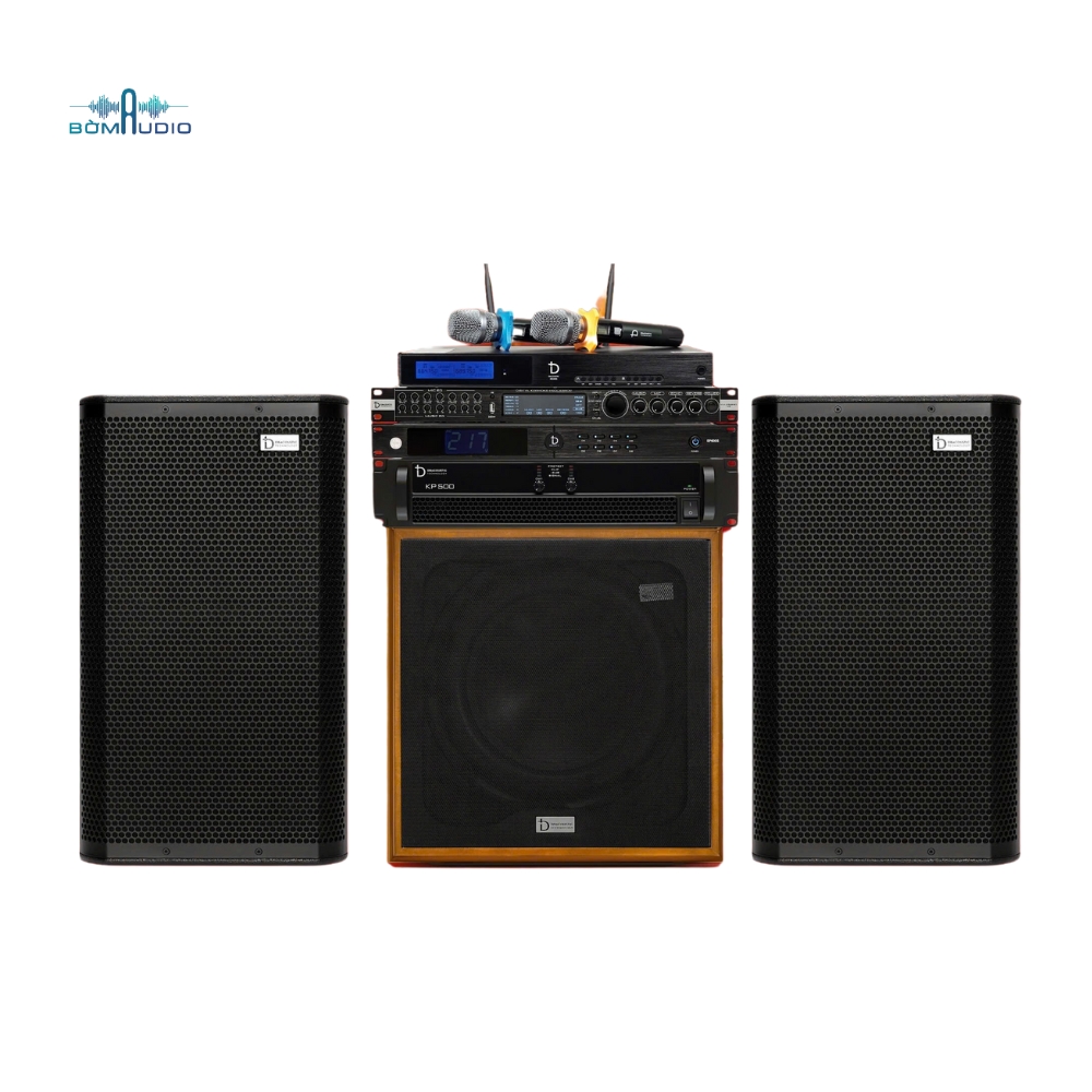 COMBO CỤC ĐẨY DBACOUSTIC KP500 + VANG SỐ DBACOUSTIC KM350PRO V2 + MICRO DBACOUSTIC K5000S + LOA DBACOUSTIC FORCE 10 + LOA SUBWOOFER DBACOUSTIC KS312SA + QUẢN LÝ NGUỒN DBACOUSTIC SP600S - B333_thumbnail_0