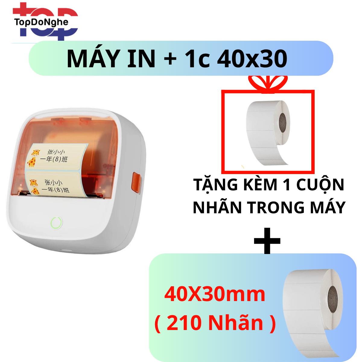 Máy in nhãn nhiệt mini BEEPRT B21 Bluetooth – Không cần mực, hỗ trợ Android/iOS, khổ giấy 57mm, pin 2500mAh, có băng dính in nhãn tiện lợi_thumbnail_1