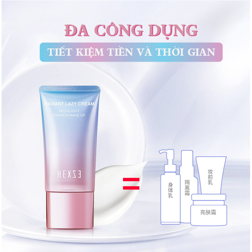 [HEXZE] Kem lười nâng tone dưỡng da Hexze Radiant Lazy Cream 50g