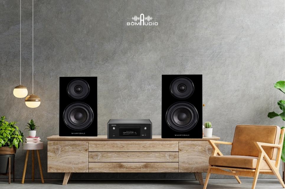 Combo Amply Kiêm CD DENON RCD-N10 + Loa Booshelf WHARFEDALE DIAMOND 12.2 - B110
