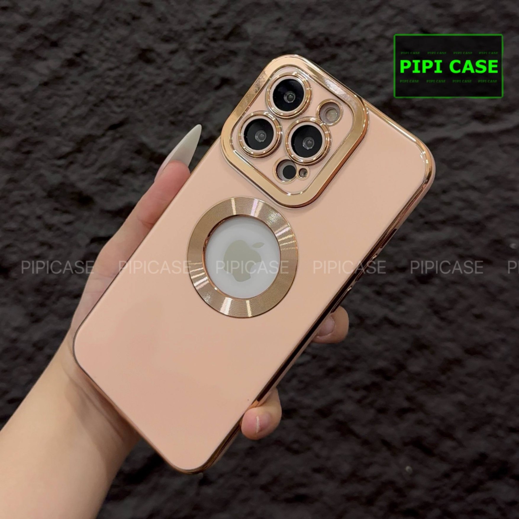 Ốp Lưng iPhone 13 Pro - Pandora - Vàng Hồng