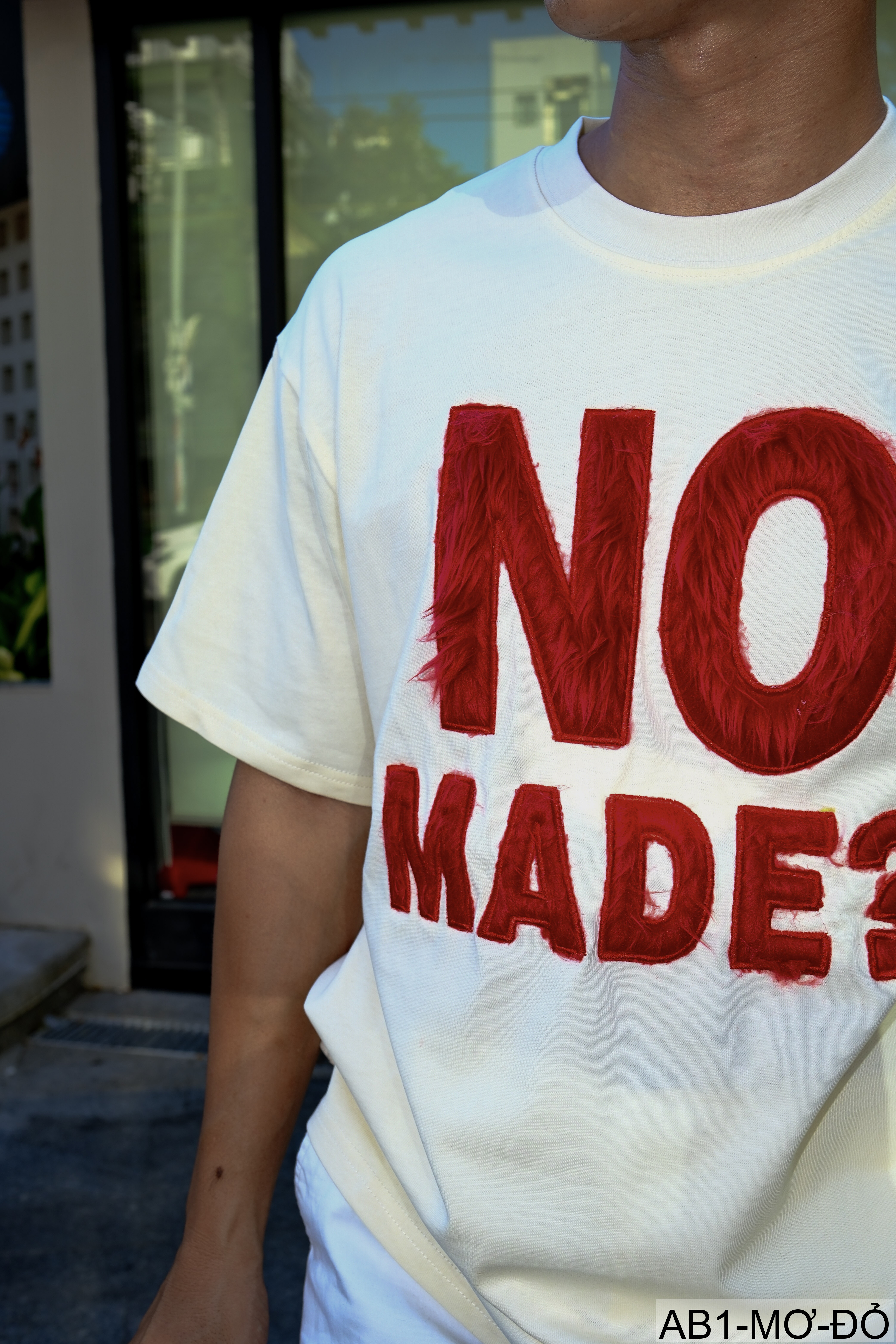 AB1 - Áo phông nam nữ unisex cổ tròn tay ngắn họa tiết NO MADE? phong cách streetwear mùa hè_thumbnail_14