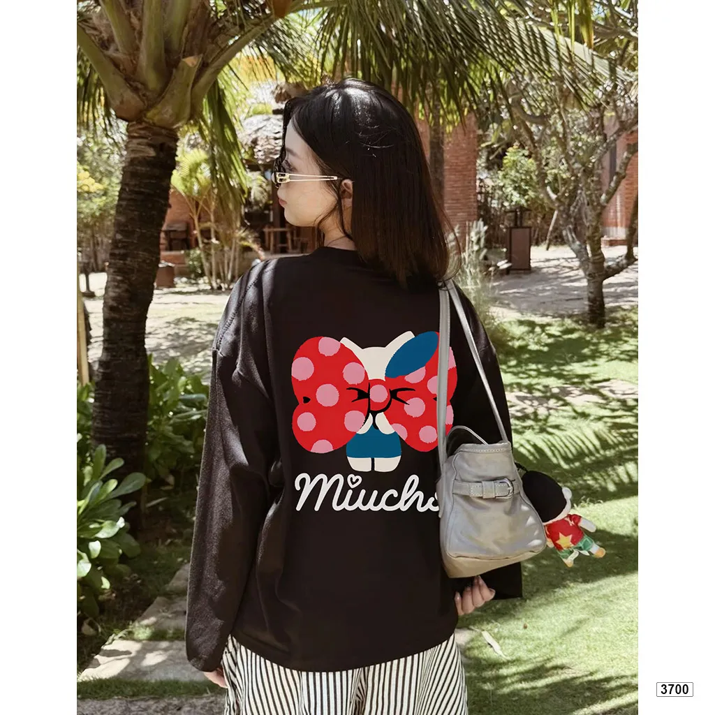 Áo thun nữ tay dài form boxy kittty dễ thương Miuch 3700_thumbnail_2