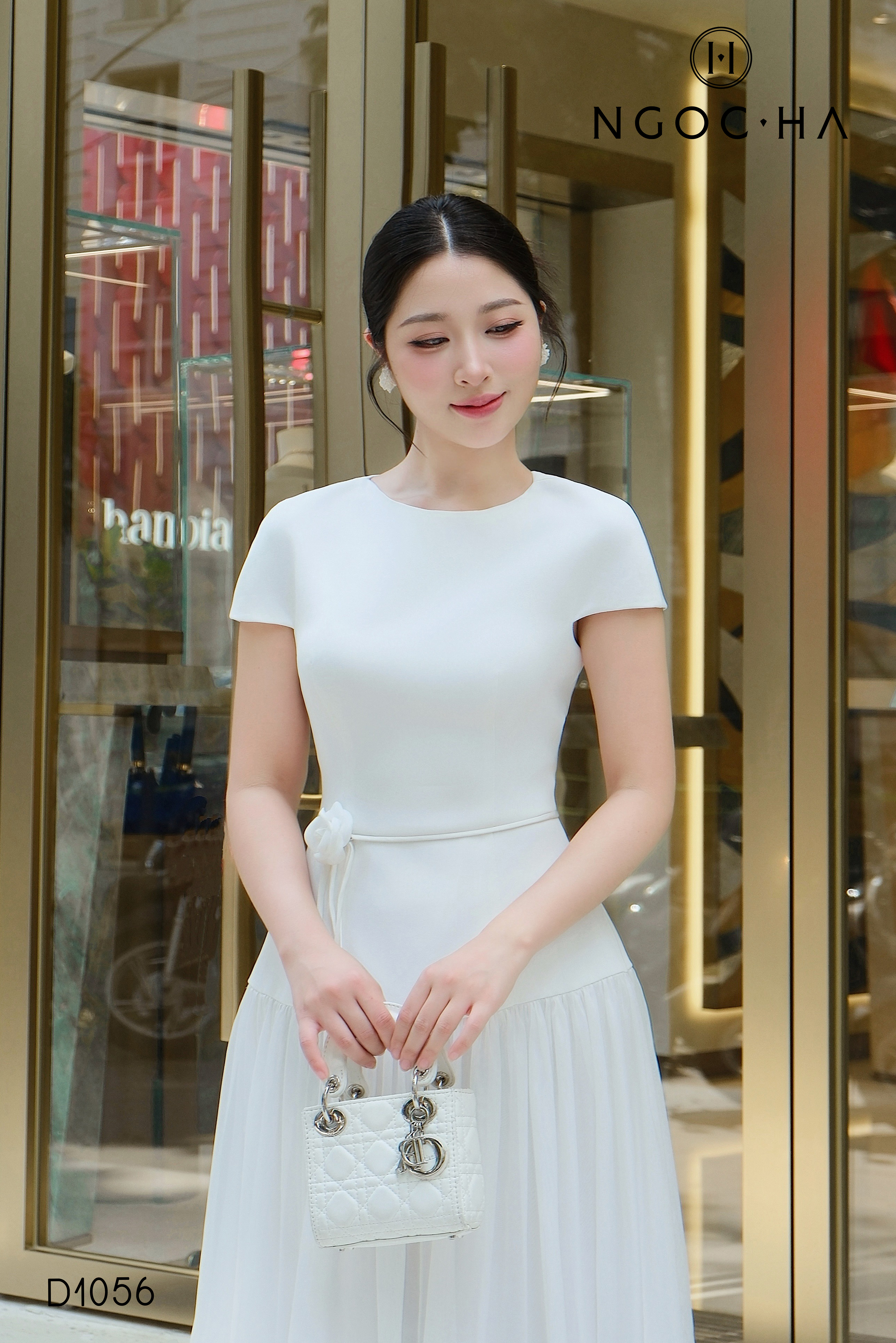 Lisa Dress_Đầm Xòe Mix Tơ Màu Trắng D1056_thumbnail_2
